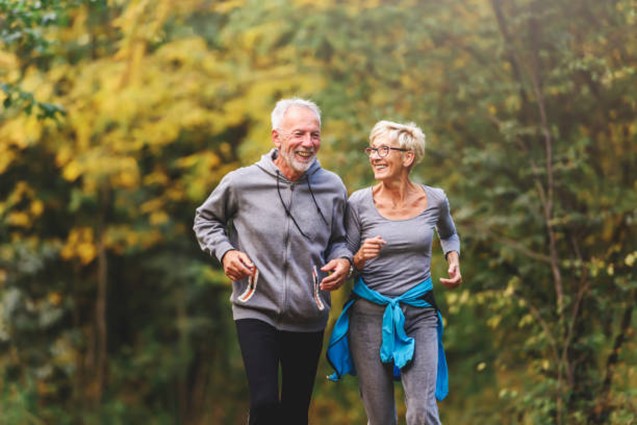 Medicare patients improving health through exercise.