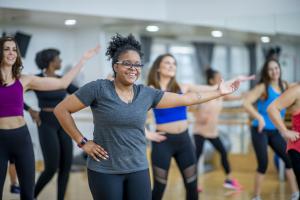 Group of women working out to prevent women's health issues